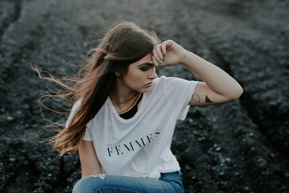 girl wearing shirt